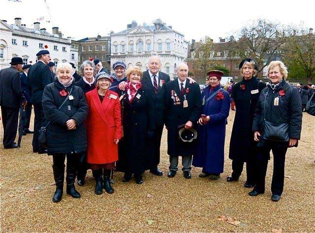 Former Evacuees at the Cenotaph Parade 2015